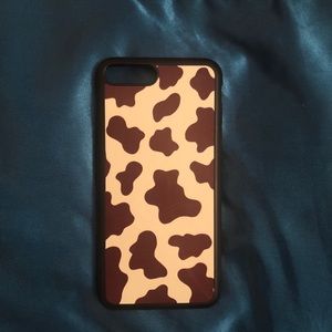 Brown Cow Print iPhone 8+ Phone case